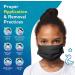 Parama 50pcs Kids Black Medical Masks - 100% Made in Italy EN14683 Type II BFE 99% Disposable Mouth & Nasal Protection - Buy Online on GoSupps.com