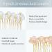 6 Pack Luxury Jeweled Hair Combs - Rhinestone & Pearl Decorative Clips for Women - Buy Online on GoSupps.com