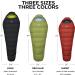 TETON Sports Leef Mummy Sleeping Bag 0F Regular Black/Sage - Lightweight Cold-Weather Sleeping Bag for Backpacking, Camping, and Hiking - Includes Drawstring Compression Sack - Buy Online on GoSupps.com