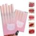5pcs Mirror Water Lip Gloss Glass Lipstick Set Cute Bear Lip Glaze Jelly Lipstick Moisturizing Long Lasting Liquid Lipstick in Korean Style Hydrating Lip Stain Gift Sets Multicolor