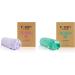 Noughty 97% Natural Microfibre Hair Towels - Quick Absorb Reduce Breakage & Frizz - Purple & Green Bundle - Buy Online on GoSupps.com