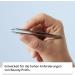 Rubis ProGrip Slanted Tweezers - Professional Non-Slip Eyebrow Tweezers with Grooved Handle | International Shipping - Buy Online on GoSupps.com