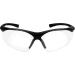 Full Lens Magnification Safety Glasses +2.00 Diopter | Black Frame | Clear Lens Reading Eyewear - Buy Online on GoSupps.com