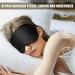 Olesilk 2 Piece Adjustable Silk Sleep Mask Set - 100% Mulberry Silk Eye Masks for Women & Men - Travel & Home Use - Stylish Black & Pink - Buy Online on GoSupps.com