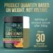 Super Green Smoothie Mix with Spirulina, Wheat Grass & Chlorella - Berry Flavor Superfood Supplement for Digestive Health & Antioxidant Support - Vegan & Non-GMO - 30 Servings - Buy Online on GoSupps.com