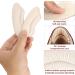 Molain 4 Pairs Heel Cushion Pads Stickers - Self-Adhesive Shoe Grips for Loose Shoes - Foot Care Inserts for Women Men - Anti-Rubbing Blisters - Skin Color - Style C - Buy Online on GoSupps.com
