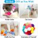 Buy Wllhyf 50-Piece Cat Toy Ball Set with Noiseless Thrower - Interactive Indoor Soft Plush Toys for Cats & Kittens - Buy Online on GoSupps.com