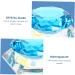 Gogogmee Clear Nail Polish 1pc Nail Art Crystal Cup Nail Glassware Tools Octagon Cup for Nail Art Pen Holder Care 7.5x6cm Blue - Buy Online on GoSupps.com