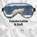Polar Bear Double-Sided Sleep Eye Mask | Soft Comfortable Blindfold with Adjustable Strap | Block Light | Ideal for Travel & Relaxation - Buy Online on GoSupps.com