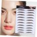 VINTORKY 4pcs Eyebrow Stickers False Eyebrows for Women Eyebrow Makeup Artificial Eyebrow 3d Cosmetic Make up 21x15cm Brown - Buy Online on GoSupps.com