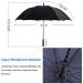 TEASTAR 60 Inch Large Golf Umbrella - Automatic Open Windproof Stick Umbrella for Sun & Rain Protection, Teflon Rain Repellent - Black - Buy Online on GoSupps.com