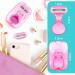 Travel Razors for Women - 5-Blade Mini Razor with Case & Cartridges | Portable Toiletries in Pink - Buy Online on GoSupps.com