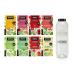 Intick |Sugar-free instant drink |Bundle S classic + tritan drinking bottle 1 L |8x12 sticks - 1 stick for 0.5-1l |Drink powder - vegan low in calories with vitamin C flavored 8 classics + bottle