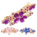 Beaupretty Pink womens barrettes for hair barrettes for women hair clip for women pink hair clips blue hair clips hair claw clips for women women's hair clips Miss spring clip Crystal