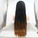 Handmade Afro-American Braided Wig for Women | Cosplay & Festival | Ombre Medium Brown Synthetic Lace Front Wig for Drag Queens - Buy Online on GoSupps.com