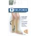 Truform 18mmHg Compression Surgical Stockings for Men and Women - Knee High Open Toe - White - Large - 1 Pair - Buy Online on GoSupps.com