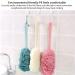 Nutteri 3 Pack Long Handled Bath Brush Set - Exfoliating Body Scrub & Back Cleaner - Shower Accessories for Women and Men - Buy Online on GoSupps.com