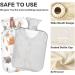 Naanle Hedgehog & Fox Hot Water Bottle - 1L Transparent for Warm & Cold Therapy | Pain Relief & Cozy Comfort for Bed Hands & Feet - Buy Online on GoSupps.com