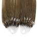 Ugeat Real Hair Microring Extensions - Ombre 60cm | Light Brown to White Blonde | 50g 1g Hair Highlights - Buy Online on GoSupps.com