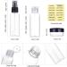Squeezable Travel Bottles Set | TSA Approved Containers with Clear Quartz Bag | Refillable Toiletry Bottles for Liquids - Buy Online on GoSupps.com