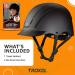 Troxel Spirit Horseback Riding Helmet - Black Duratec  Large (7 3/8-7 3/4) - Troxel Riding Helmets & 2 PK Long Open End No Knot Hairnet - Horse Riding Helmet for Kids - Troxel Helmet - Horse Helmet - Buy Online on GoSupps.com