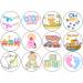 24 x Baby Shower 4.4cm Edible Wafer Card Disc Cupcake Toppers (NOT PRE Cut)