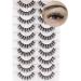Losha Eyelashes DD Curl Russian Strip Lashes Fluffy False Eyelashes 10 Pairs Pack that Look Like Lash Extensions| D02 Russian Strip Lashes-DD Curl-D02