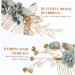 2 Set Hairpin Rhinestone Headpiece Wedding Hair Clips for Brides Blue Hair Accessories Bridal Hair Clip Pearl Wedding Hair Accessories Hair Pins Wedding Dress Zinc Alloy Miss Fork - Buy Online on GoSupps.com