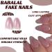BABALAL Medium Pink Glitter Acrylic Oval Press on Nails for Women and Girls | Glossy Stick on Nails with Quality Adhesive - NailW-01pink - Buy Online on GoSupps.com