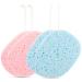 SHERCHPRY 4pcs Face Wash with Lanyard Bath Sponges for Shower Compact Face Exfoliating Sponge Exfoliating Bath Sponge Cosmetic Facial Sponge Household Face Scrubber Konjac PVA Baby Supplies