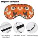 Outdoor Light-Blocking Eye Mask | Orange Chicken Pattern | Air Travel & Multi-Functional Polyester Eye Mask - Buy Online on GoSupps.com