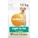 IAMS Low Fat Complete Dry Dog Food for Adult and Senior Dogs with Chicken 12 kg (Pack of 1)