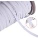 White Braided Elastic Cord - 1/4 Width, 70 Yards Length - Buy Online on GoSupps.com