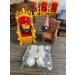 MunnyGrubbers Dice Jail with Time Out Chair, Dunce Hat, Crit Crown & Lucky Throne - Gift for Dungeons and Dragons (DND & D&D) - Includes Random 7PC D20 Dice Set - Combo 1 - Buy Online on GoSupps.com