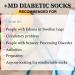 +MD Diabetic Socks 16 Pack - Non-Binding Cotton Crew with Seamless Toe - Men's & Women's 9-11 - Buy Online on GoSupps.com