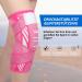 Kniebandage f r Damen & Herren - 2er Set Knieschoner mit verstellbaren Tr gern & rutschfestem Silikon | Sport Arthritis Gelenkschmerzen Meniskus - Gr e L rosa rot - Buy Online on GoSupps.com