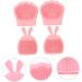 FOMIYES 28 Pcs Rabbit Ears Facial Brush Facial Cleansing Brush Handheld Massagers Hand Held Massager Portable Massager Face Cleaning Brush Silica Gel Miss Household Massage Brush Light Pinkx7pcs 7.5x7.5cmx7pcs - Buy Online on GoSupps.com