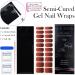 20 Stickers Semi Cured Gel Nail Polish Strips Gel Nail Stickers Nail Wraps Soft Self-Adhesive Gel Nail Stickers Red Glitter Firework Gel Nail Strips - UV/LED Lamp Required Burgundy Firework - Buy Online on GoSupps.com