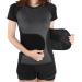 High-Quality Abdominal Belt for Postpartum Recovery | Elastic Adjustable & Supportive | Perfect for Tightening Stomach & Lumbar Support (Black) - Buy Online on GoSupps.com
