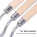 3Pcs Wooden Handle Palette Knife Set for Oil Painting and Art Scraping - Buy Online on GoSupps.com
