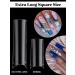 Ebanku 500 Pieces Extra Long Clear Nail Tips - C-Curve Free 10 Sizes with Case & 4 Nail Art Tools for Women & Girls - Perfect for Nail Studios - Buy Online on GoSupps.com