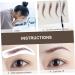 Housoutil 18pcs Eyebrow Stickers Waterproof Sticker Temporary Eyebrow Tool 3d Semi-permanent Transfer Stickers - Buy Online on GoSupps.com