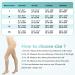 20-30 mmHg Compression Pantyhose for Women | Footless Medical Support Stockings for Varicose Veins & Swelling - X-Large Beige - Buy Online on GoSupps.com