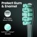 Oclean X Pro Smart Electric Toothbrush - 3 Whitening Modes, Quick Charge, 30 Days Battery Life - Green, IPX7 Anti-Mould Design - 1 count - Buy Online on GoSupps.com