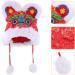 Gadpiparty 2pcs Chinese Hat Kids Chinese New Year Hat Warm Hat Spring Festival Photo Props 31X30X4CM - Buy Online on GoSupps.com