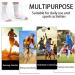 Wonjean Compression Socks for Men & Women | Sweat-Absorbing Breathable Orthopedic Elastic Heel | Black & White | L-XL - Buy Online on GoSupps.com