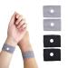 Lytjaer Nausea Relief Wristband Travel Enssentials for Motion or Morning Sickness Pregnancy Adult Kids (Black and Gray(2 Pairs))