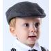 Mint Green Baby Boys Flat Cap | Gentleman Herringbone Tweed Newsboy Baker Boy Hat | Size 3-6 Months | Black - Buy Online on GoSupps.com