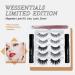 Magnetic Eyeliner & Eyelashes Kit - 5 Pairs Trendy Wispy 3D Lashes with 2 Magnetic Eyeliners & Applicator for Effortless Application - Buy Online on GoSupps.com