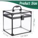 Noverlife Portable Clear Train Case for Cosmetics & Toiletries - Travel Makeup Organizer with Latches & Handle - Professional Storage Box for Makeup Tools and Bathroom Accessories - Buy Online on GoSupps.com